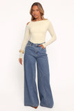 Darma Long Sleeve Top Pale Yellow