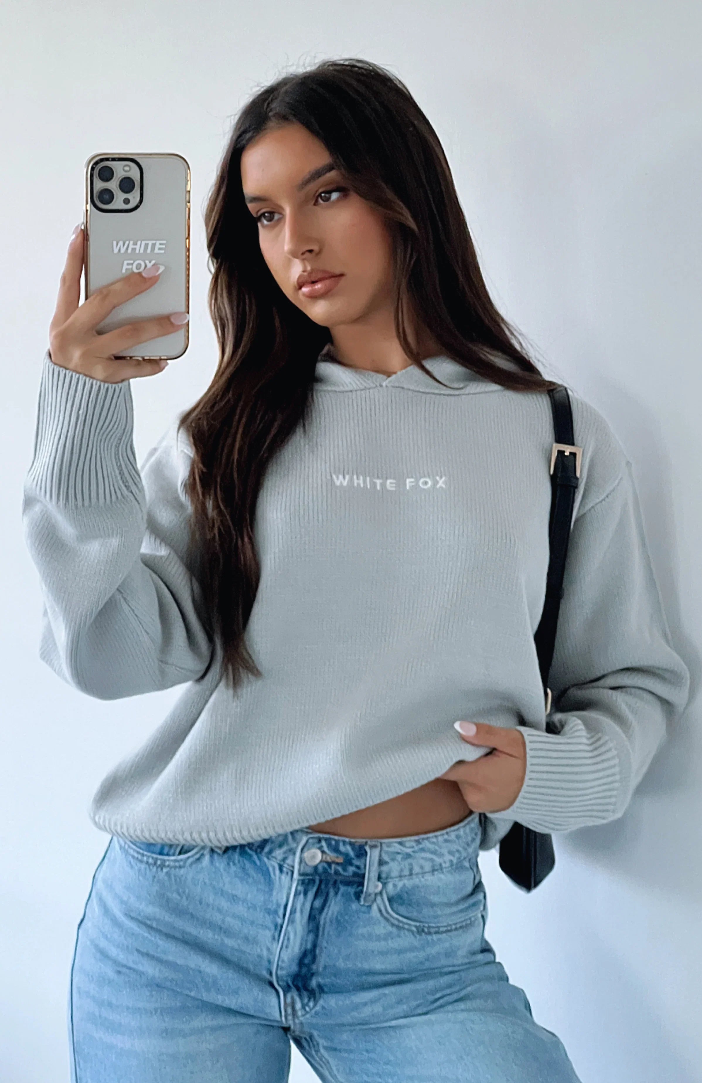 Its Cool Knit Hoodie Light Grey