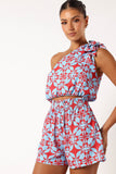 Gretel Short Set Blue Red