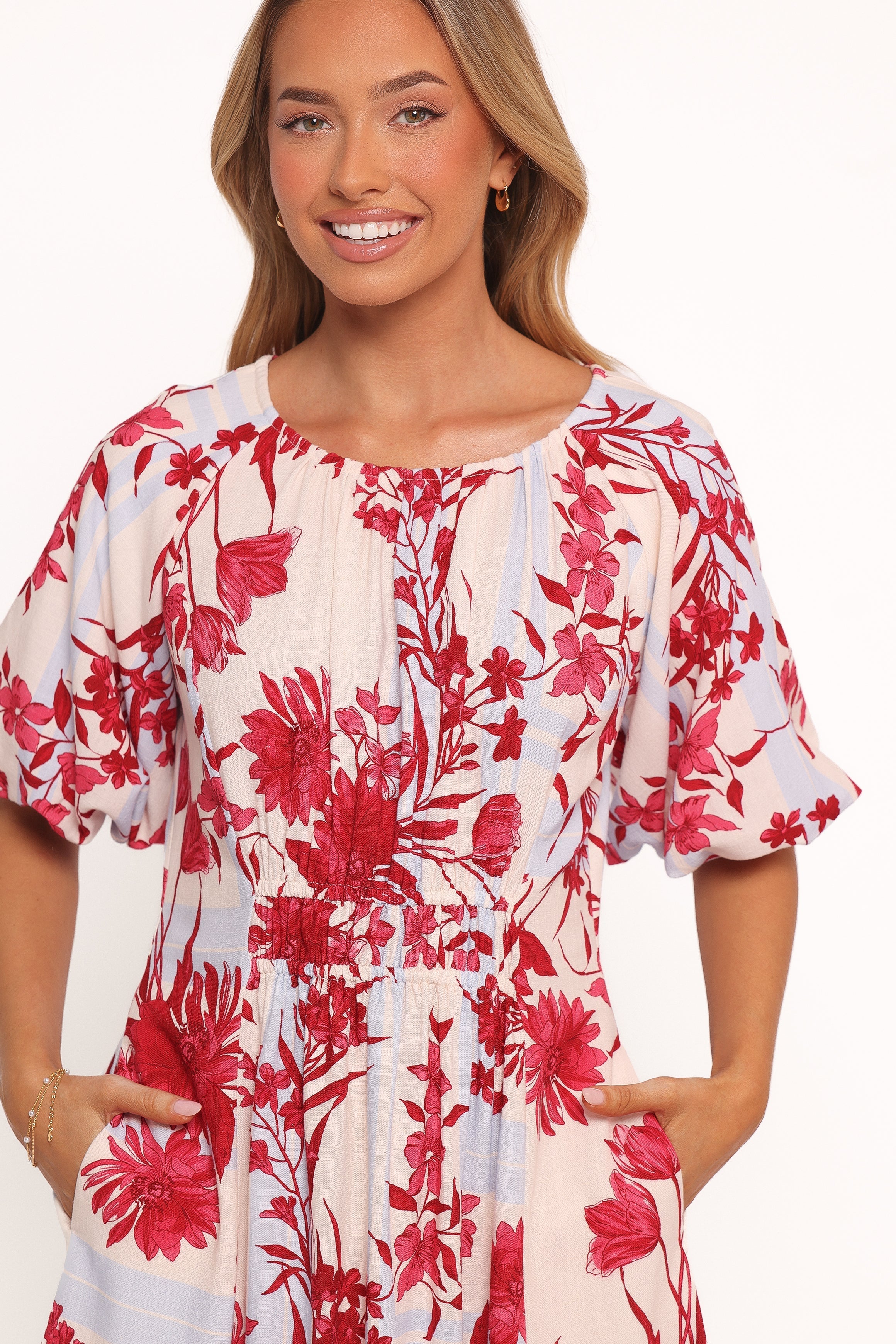 Simmons Mini Dress Fuchsia Floral