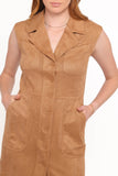 Xoey Suede Mini Dress Camel