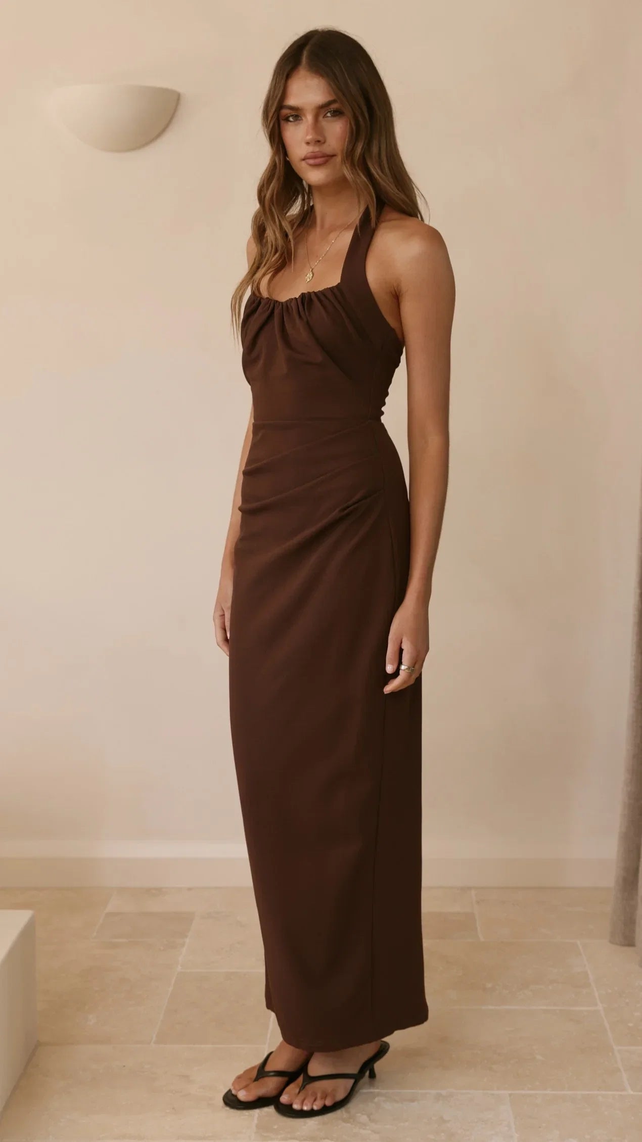 Dita Maxi Dress Chocolate