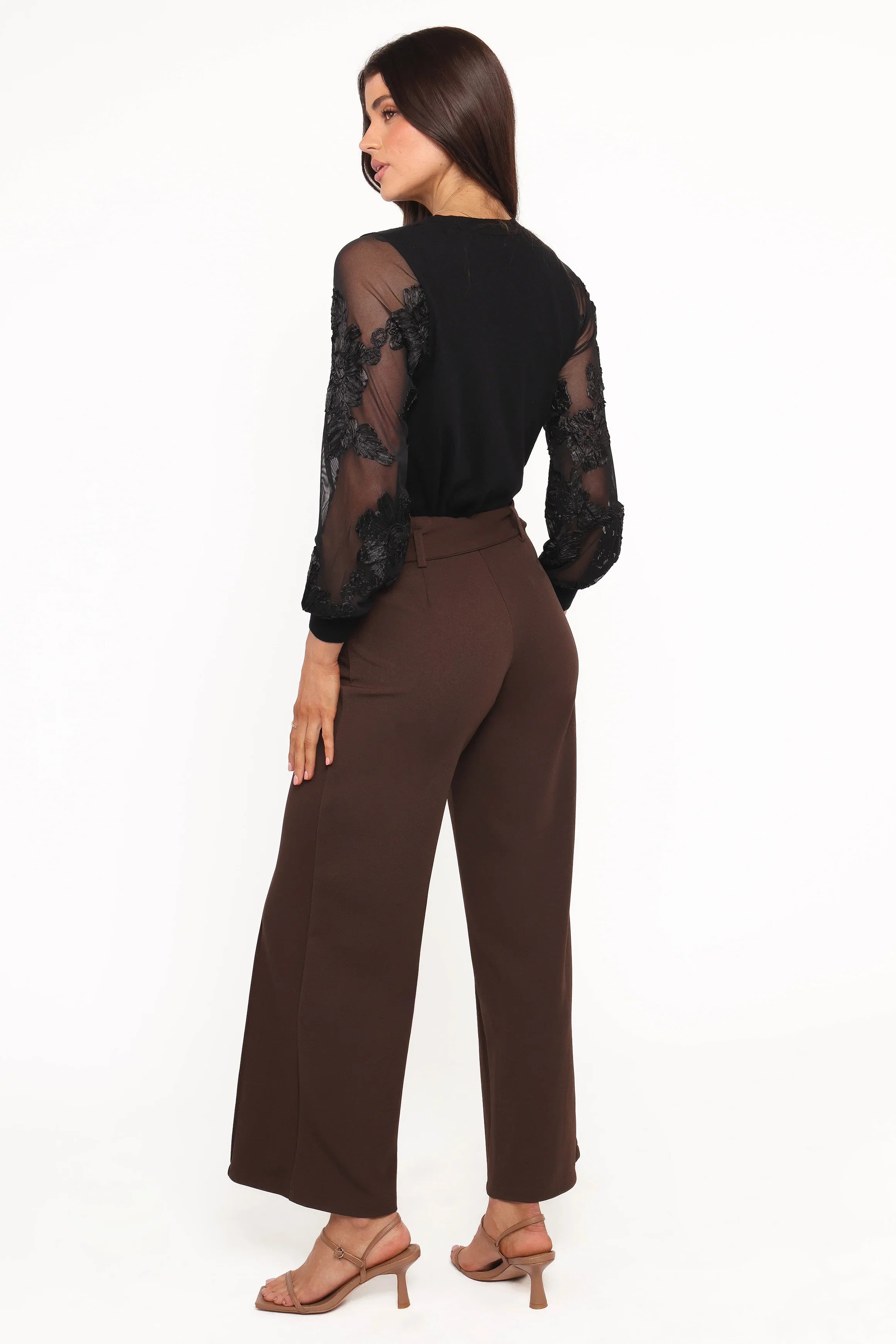 Benton Belted Pant Brown