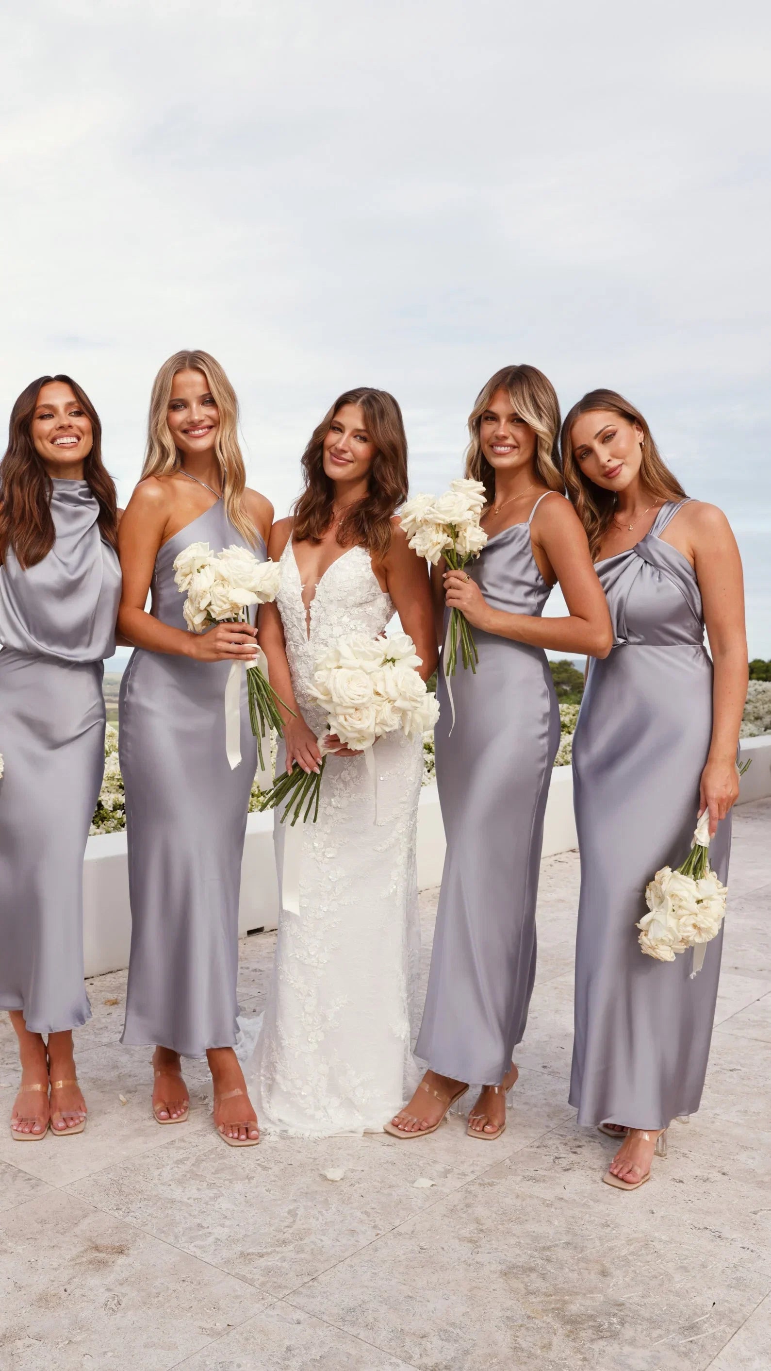 Greta Maxi Dress Steel Blue