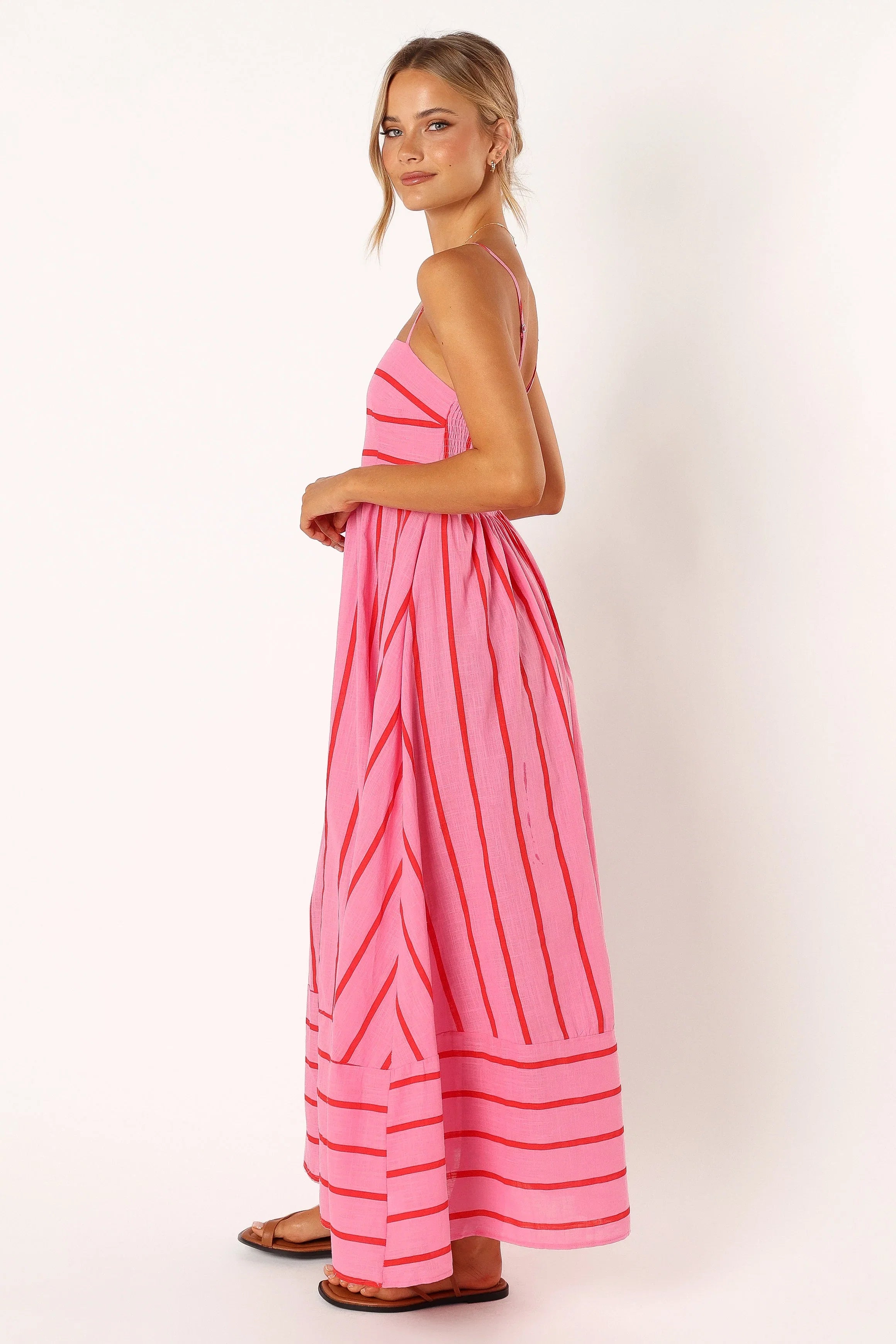 Pixie Maxi Dress Pink Red