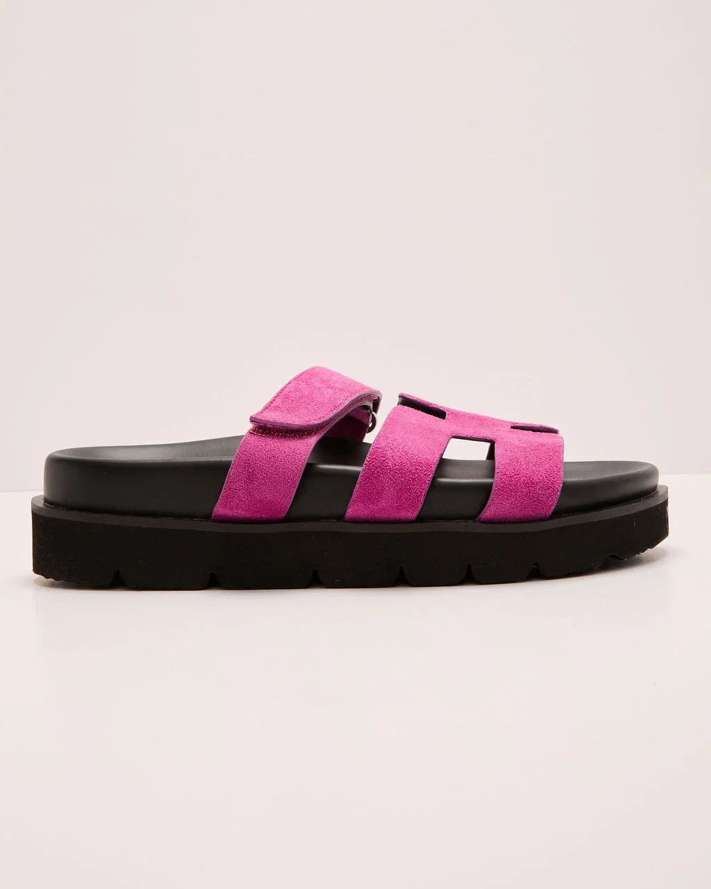 Kensington Faux Suede Platform Slides
