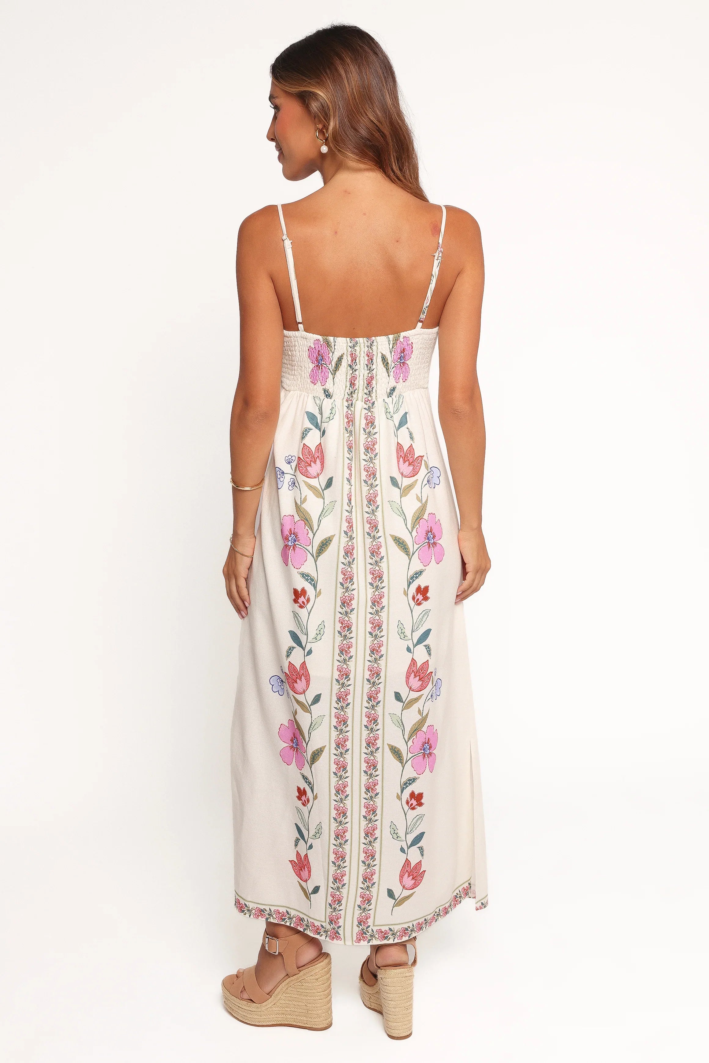 Vesta Midi Dress Pink Multi