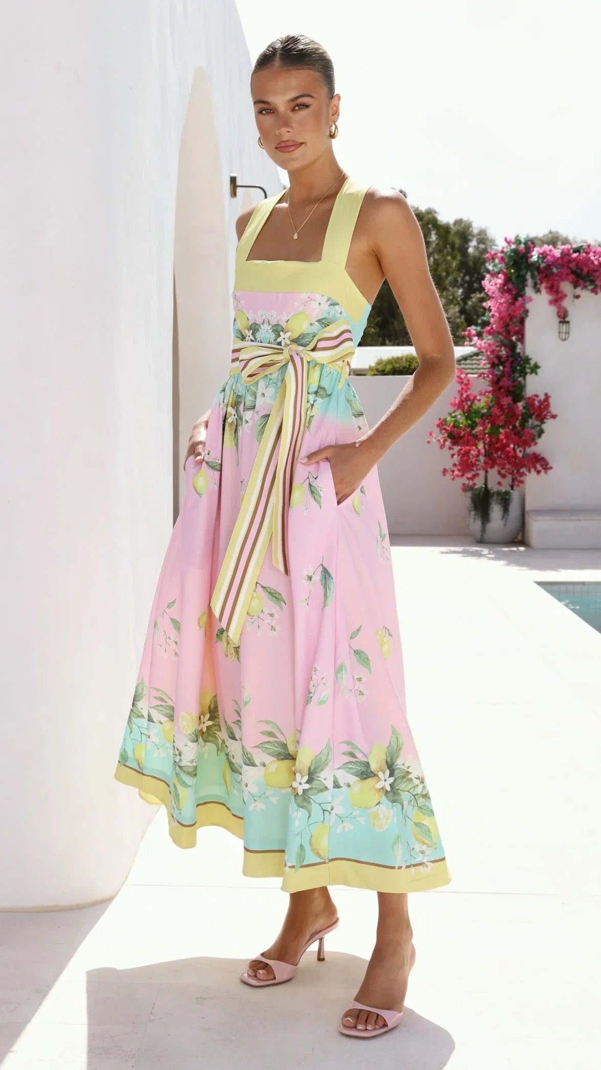 Velma Maxi Dress Rosé Lemonade