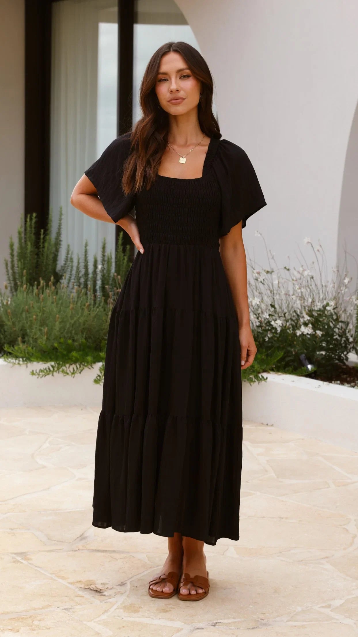 Lainey Midi Dress Black
