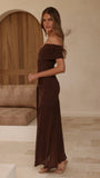 Dalia Maxi Dress Chocolate