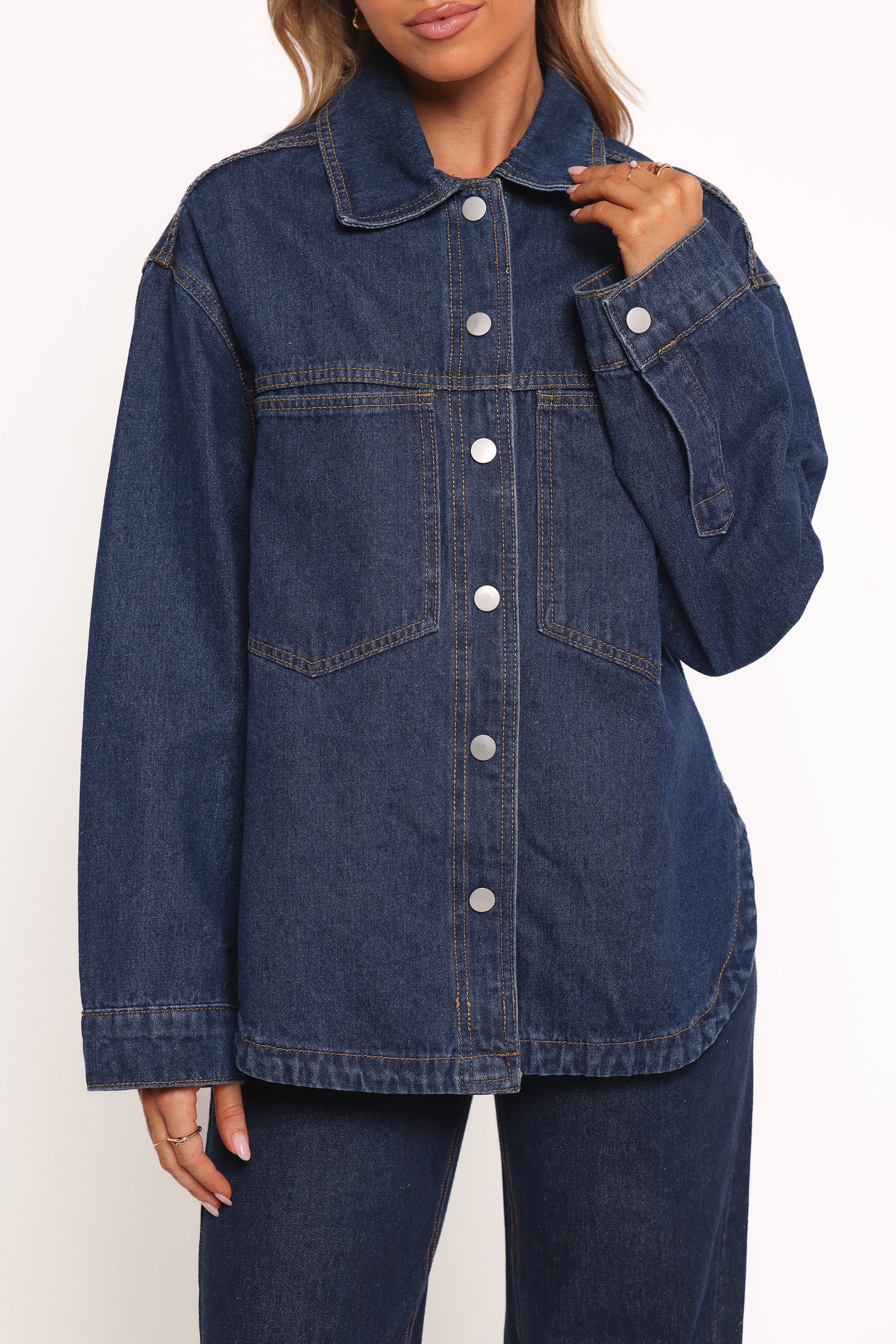 Dede Denim Shacket Denim