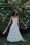 Botanique Midi Dress Blue Floral