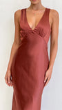 Sofia Maxi Dress Rust
