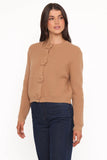 Jones Rosette Cardigan Mocha