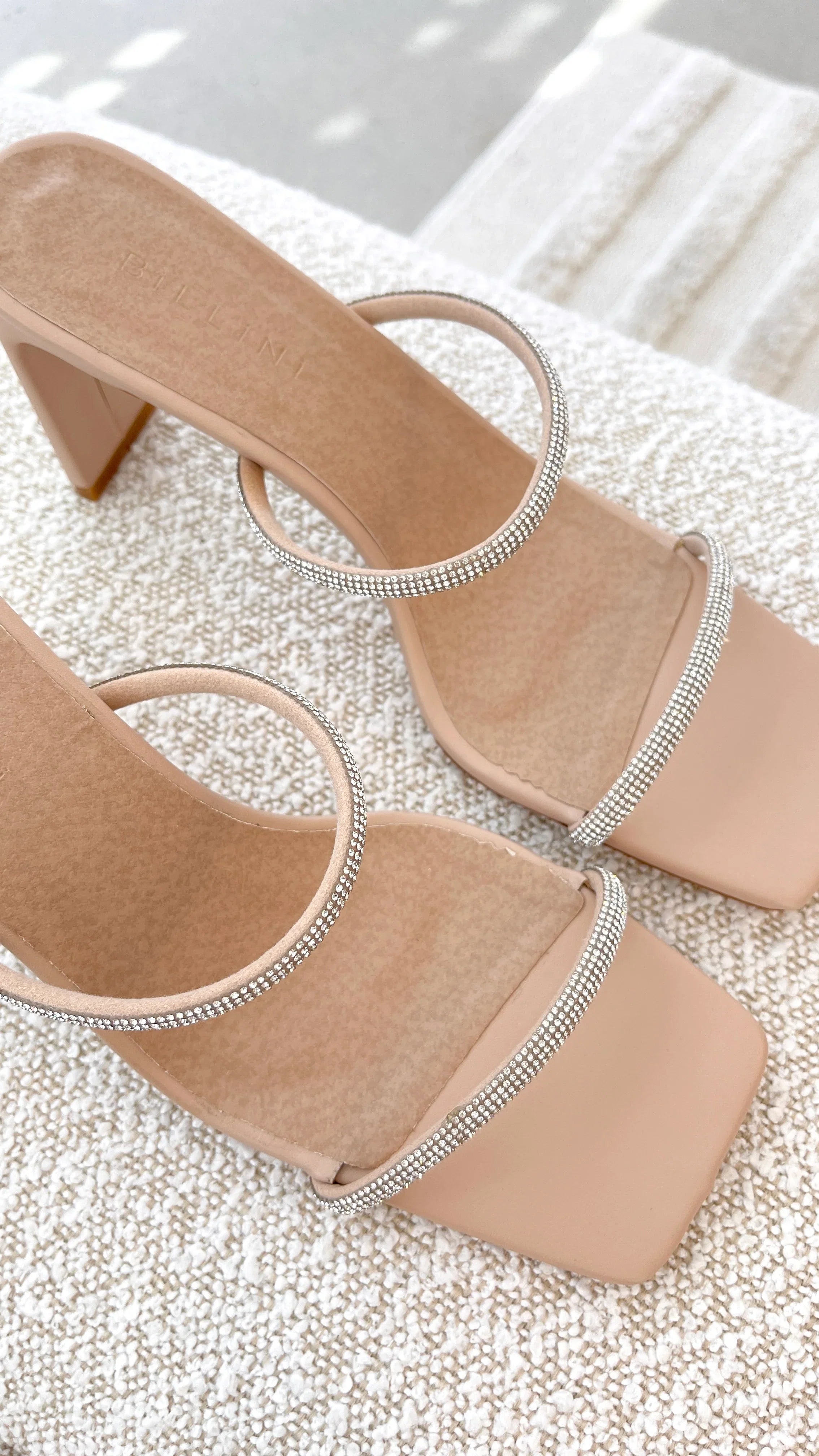 Kallie Heel Nude Diamante