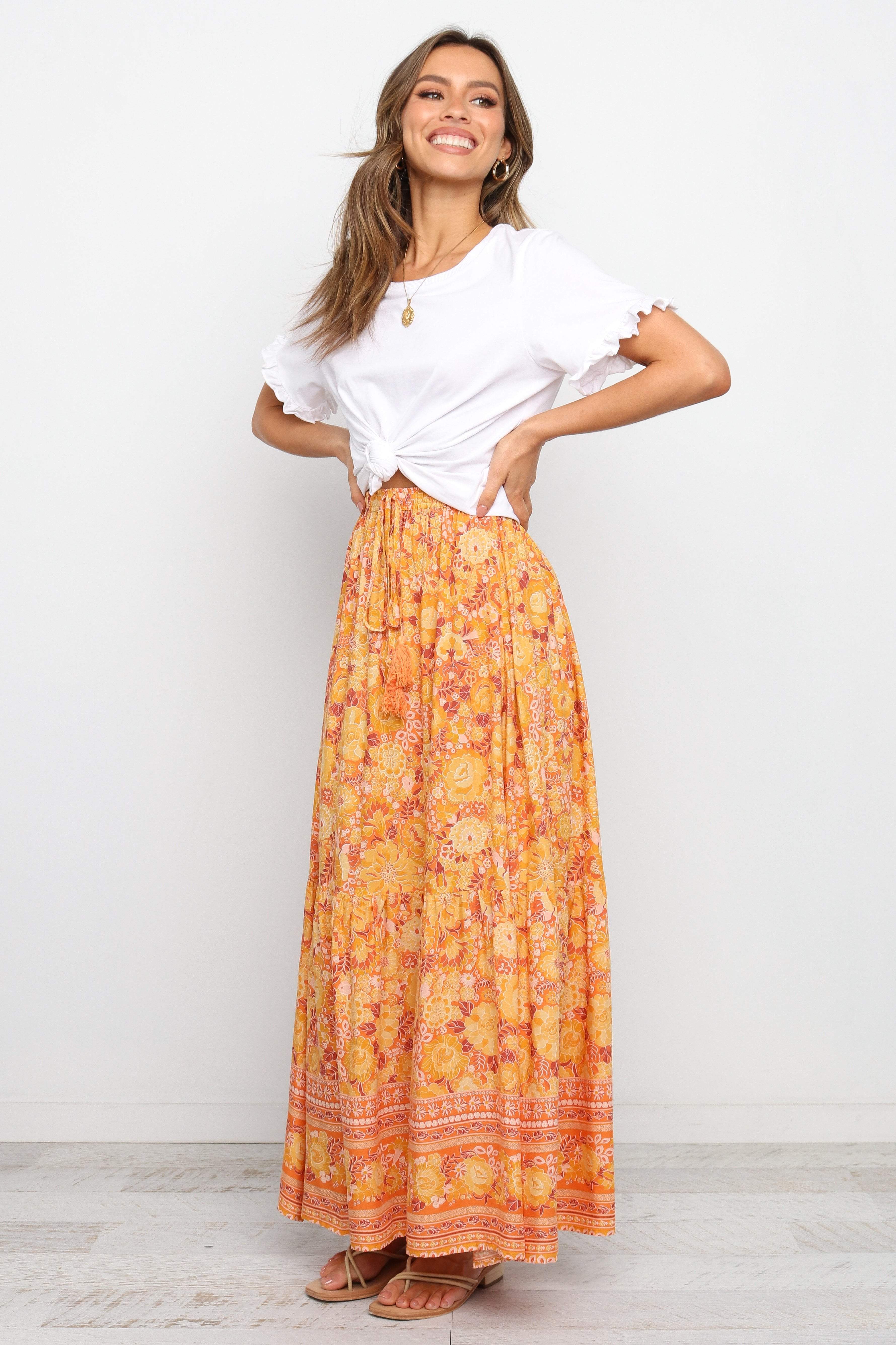 Nyasa Skirt Orange