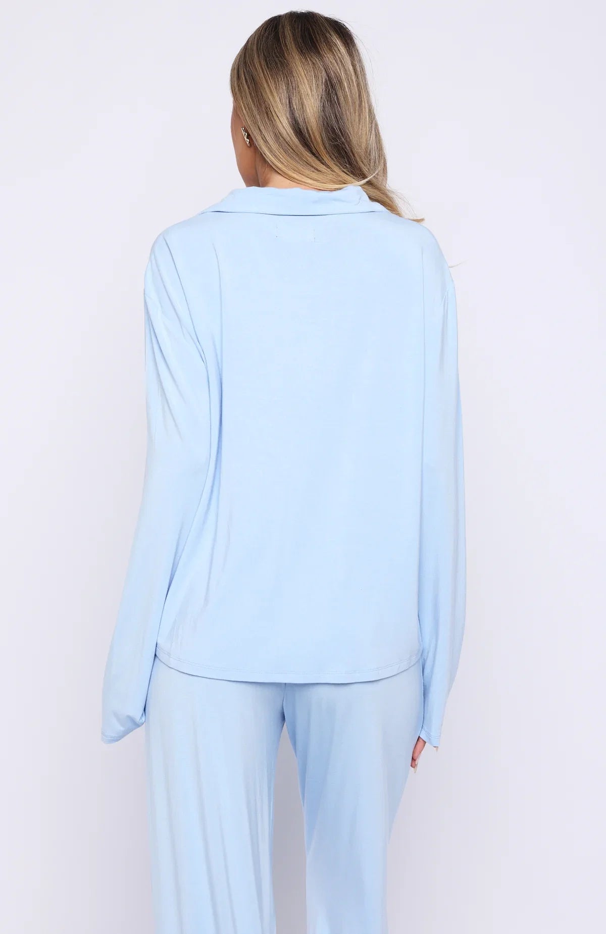 Bridal Party Long Sleeve Pyjama Set Baby Blue