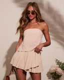 Pennie Strapless Back Tie Top