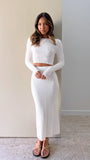 Senya Maxi Skirt White
