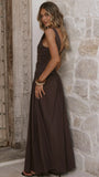 Sanya Maxi Dress Chocolate