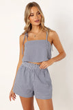 Callum Short Set Navy Gingham
