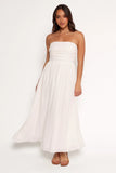 Kayt Strapless Dress White
