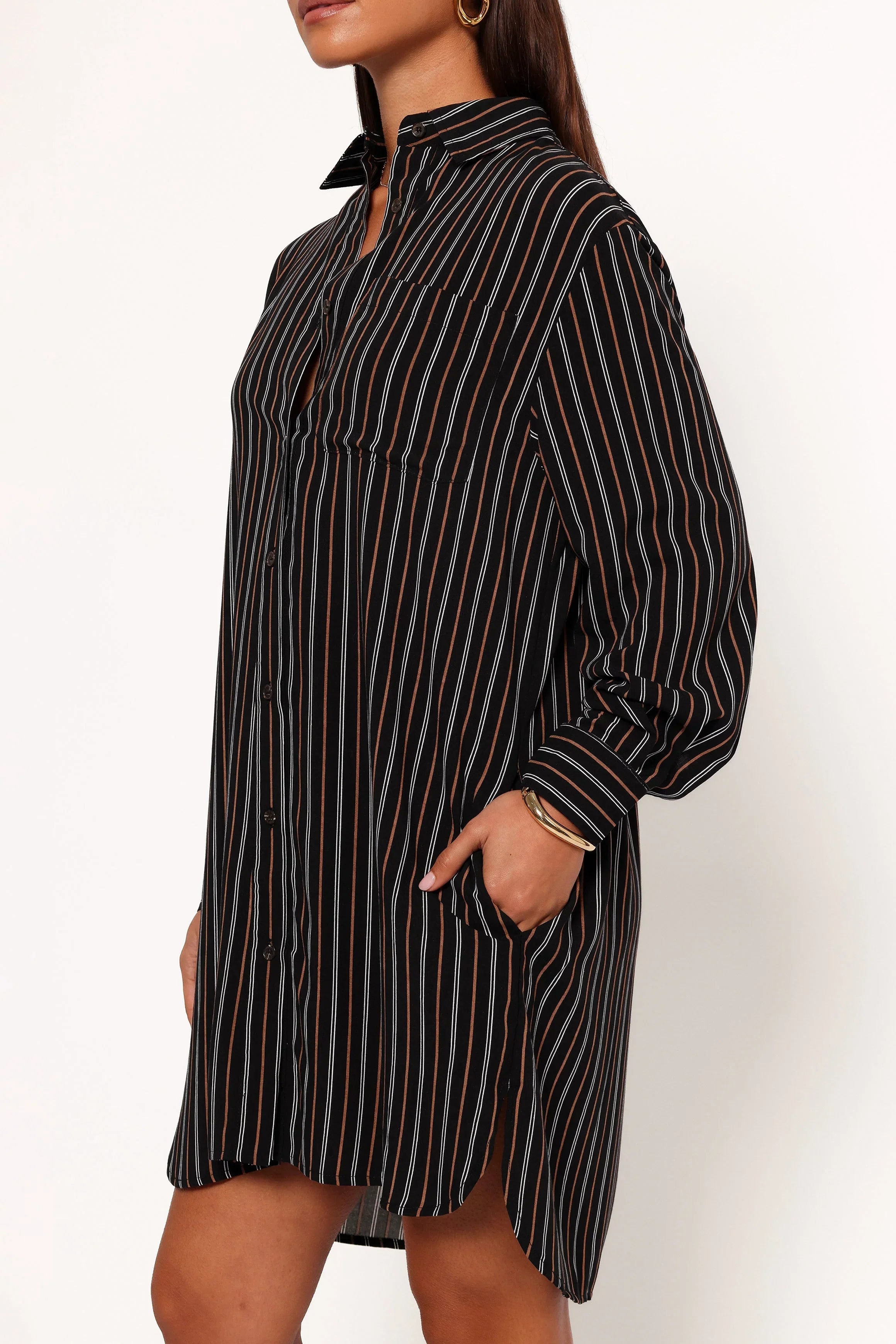 Elsa Shirt Black Camel