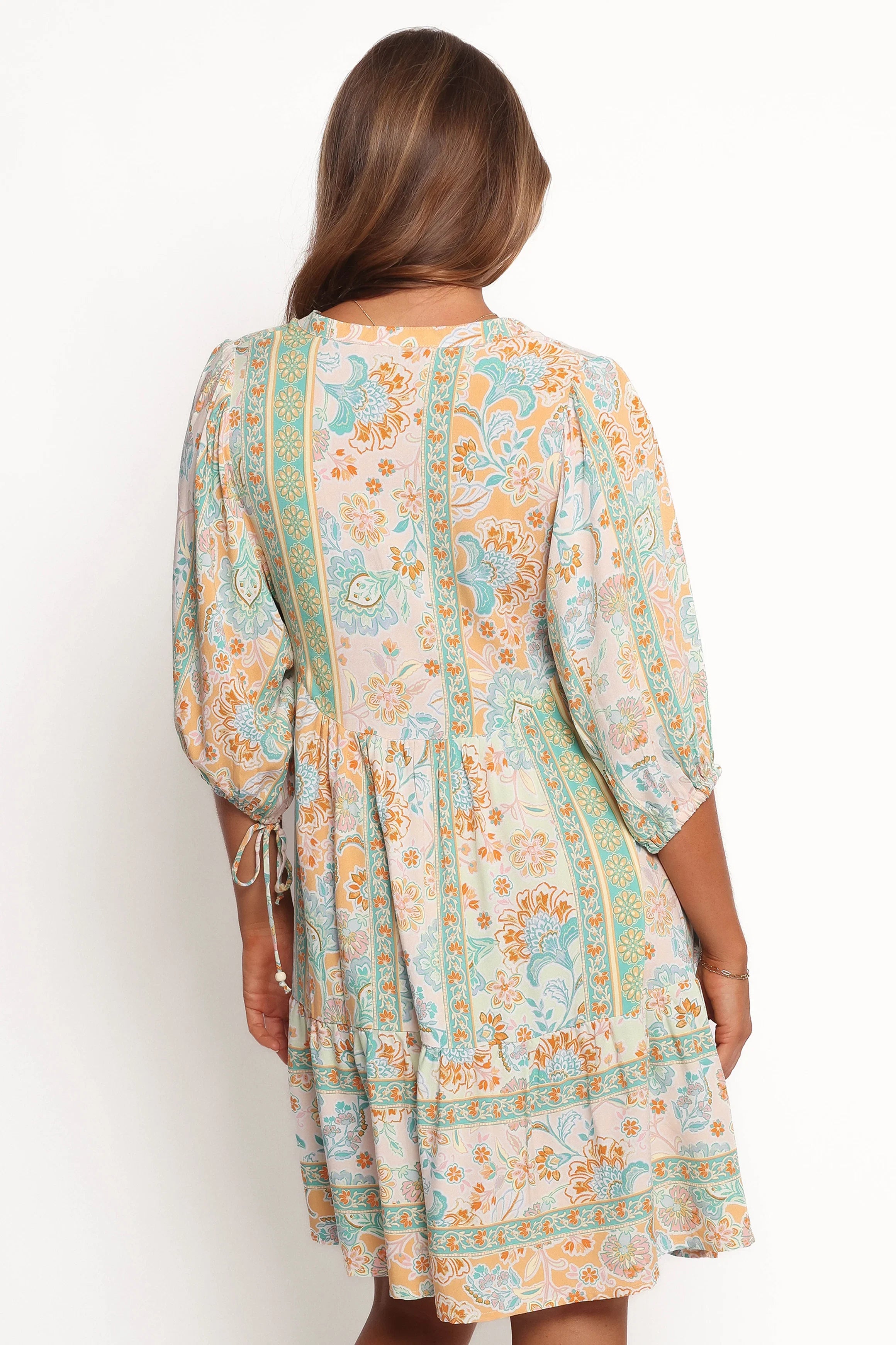Arden Mini Dress Green Multi