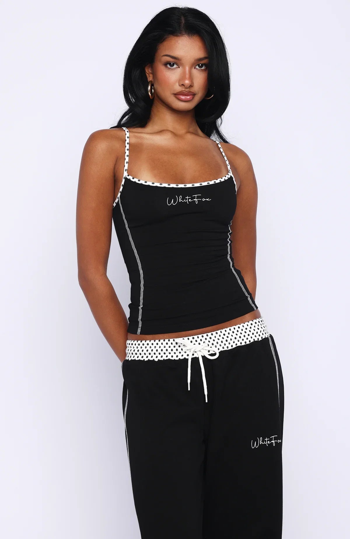 Pure Attraction Singlet Top Black