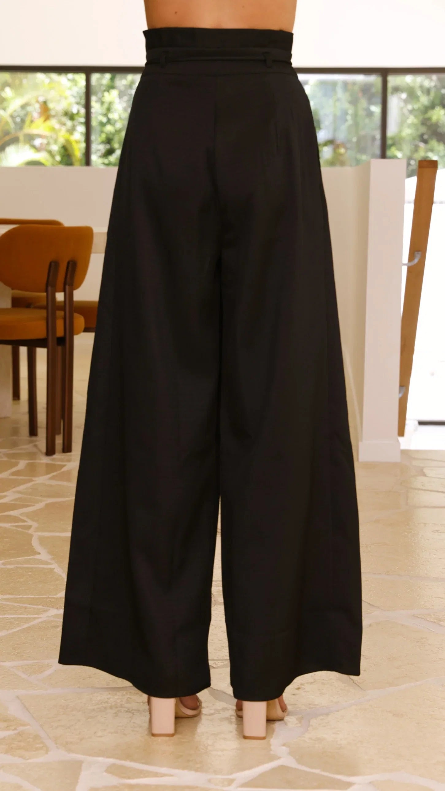 Melinda High Waist Pants Black