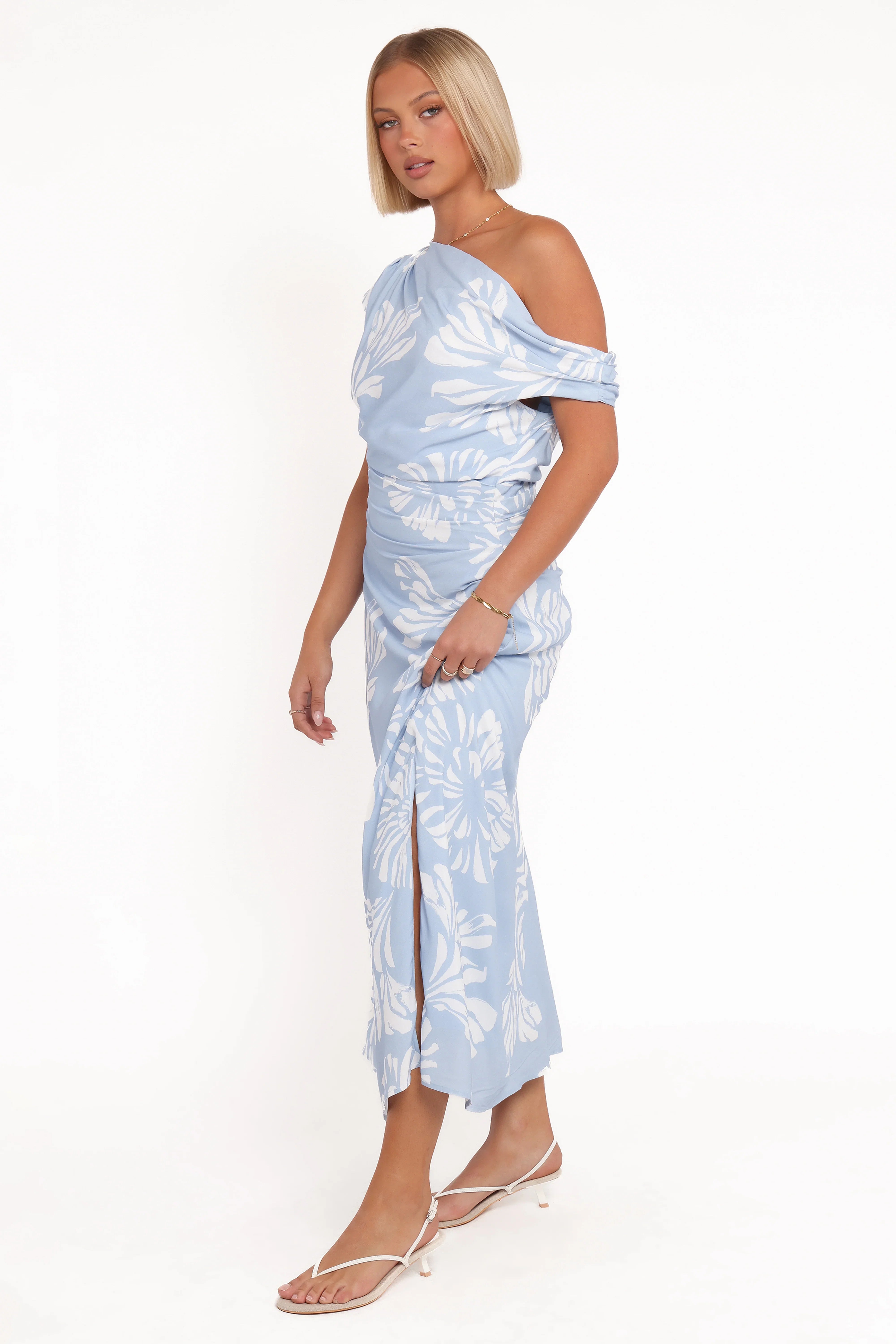 Apryl Midi Dress Shell Print
