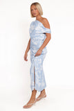Apryl Midi Dress Shell Print
