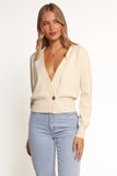 Caterina Button Cardigan Cream