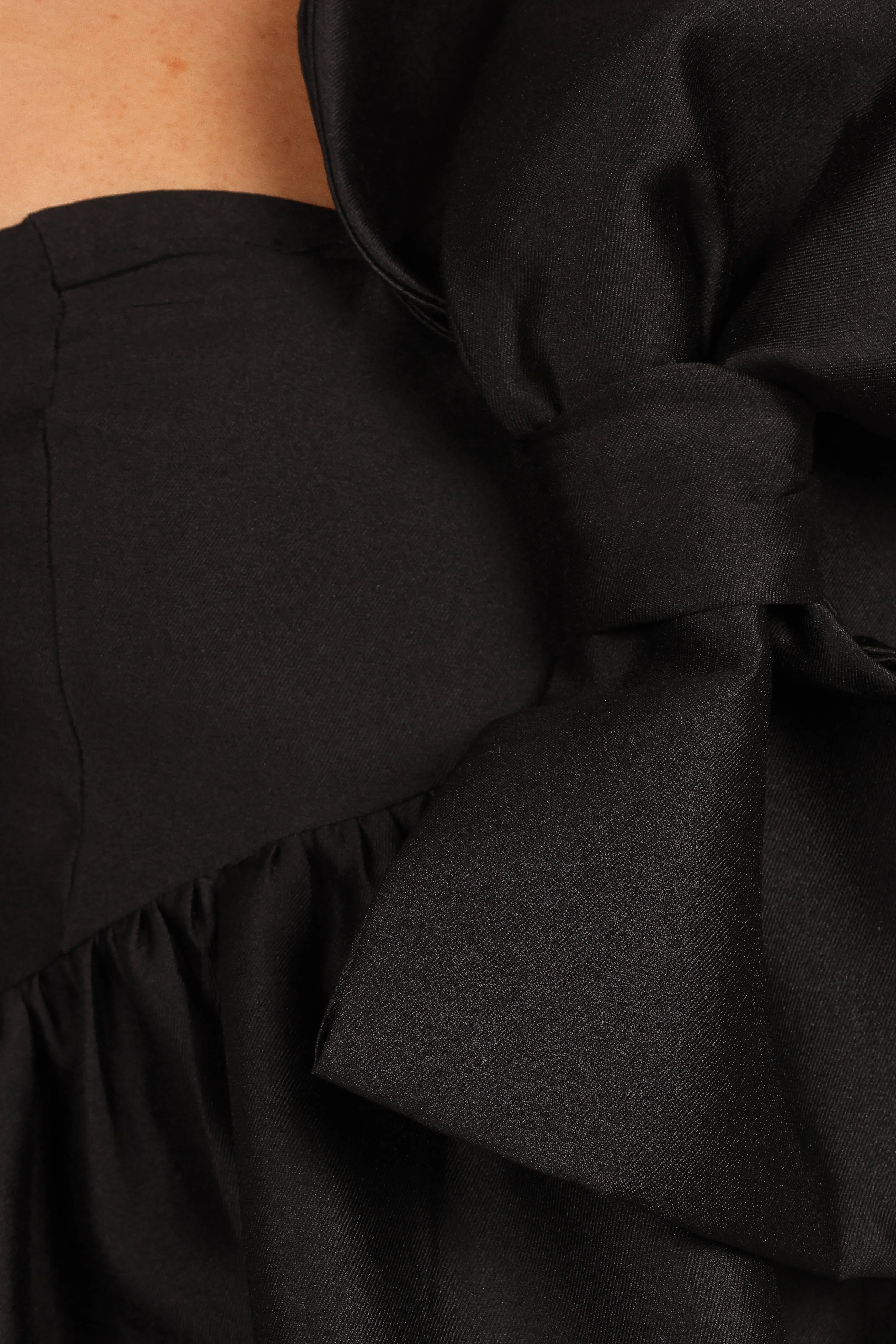 Betina Bow Front Maxi Dress Black