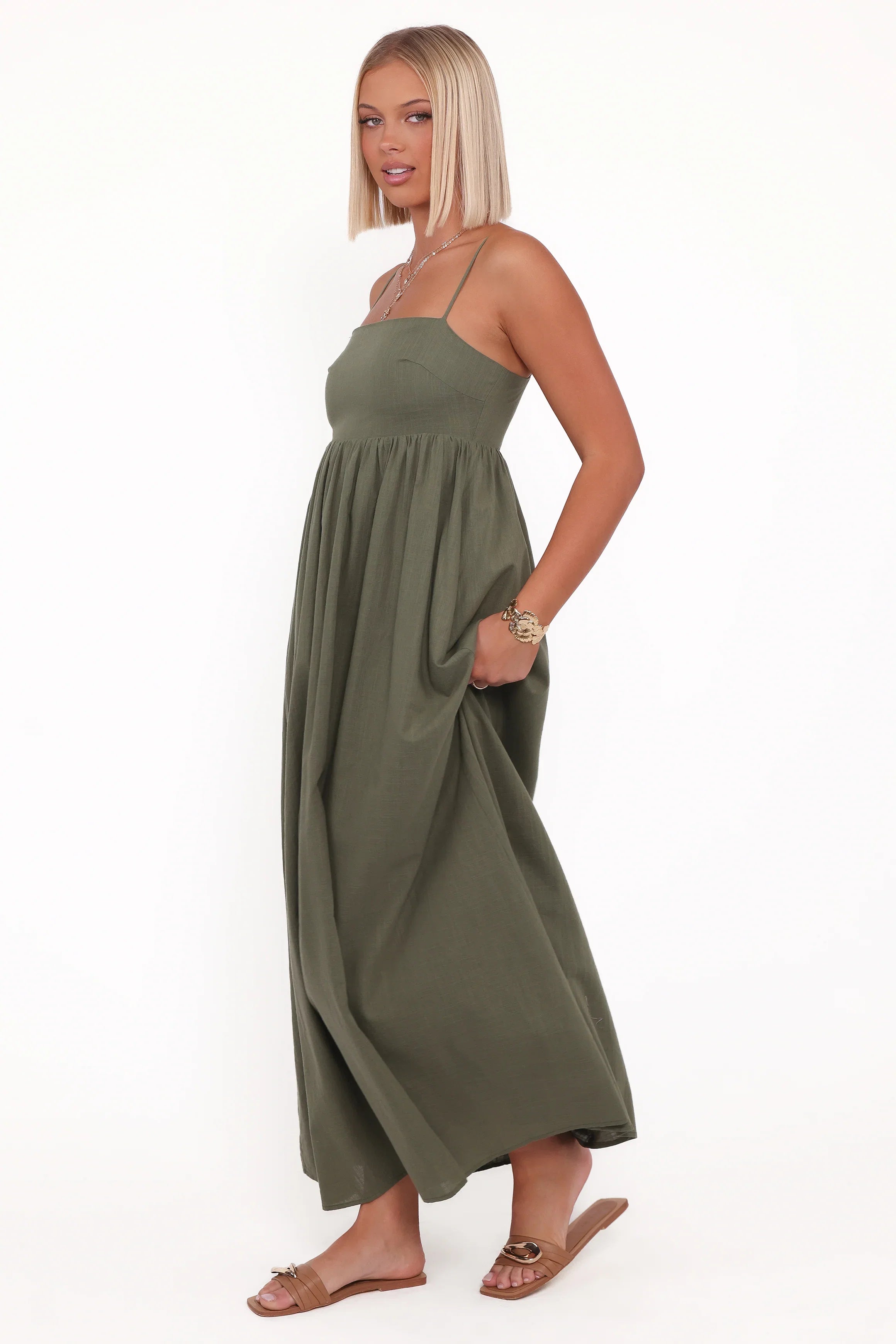 Odessa Maxi Dress Palm Green