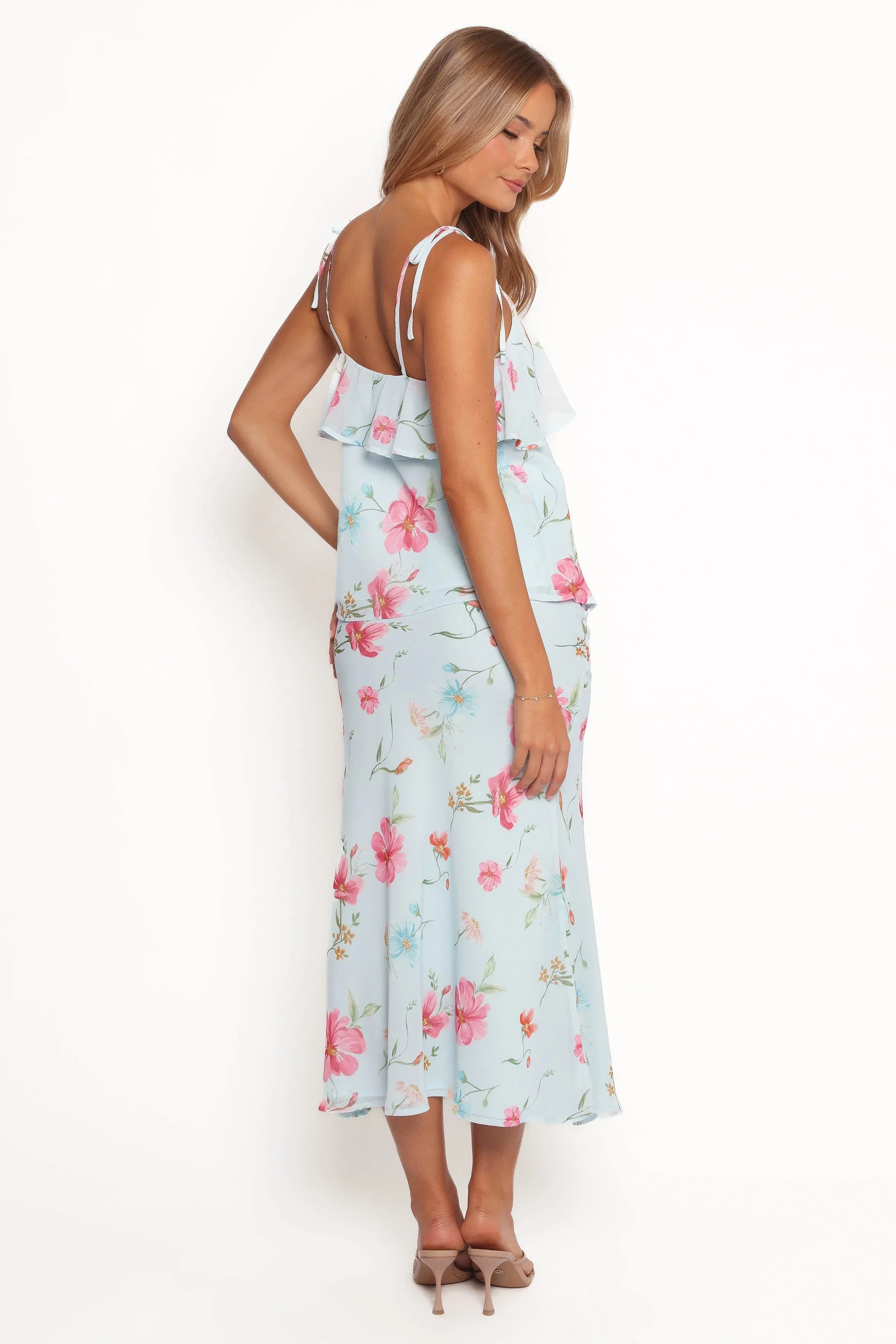 Valeria Skirt Set Blue Floral