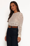 Maddot Long Sleeve Top Cream