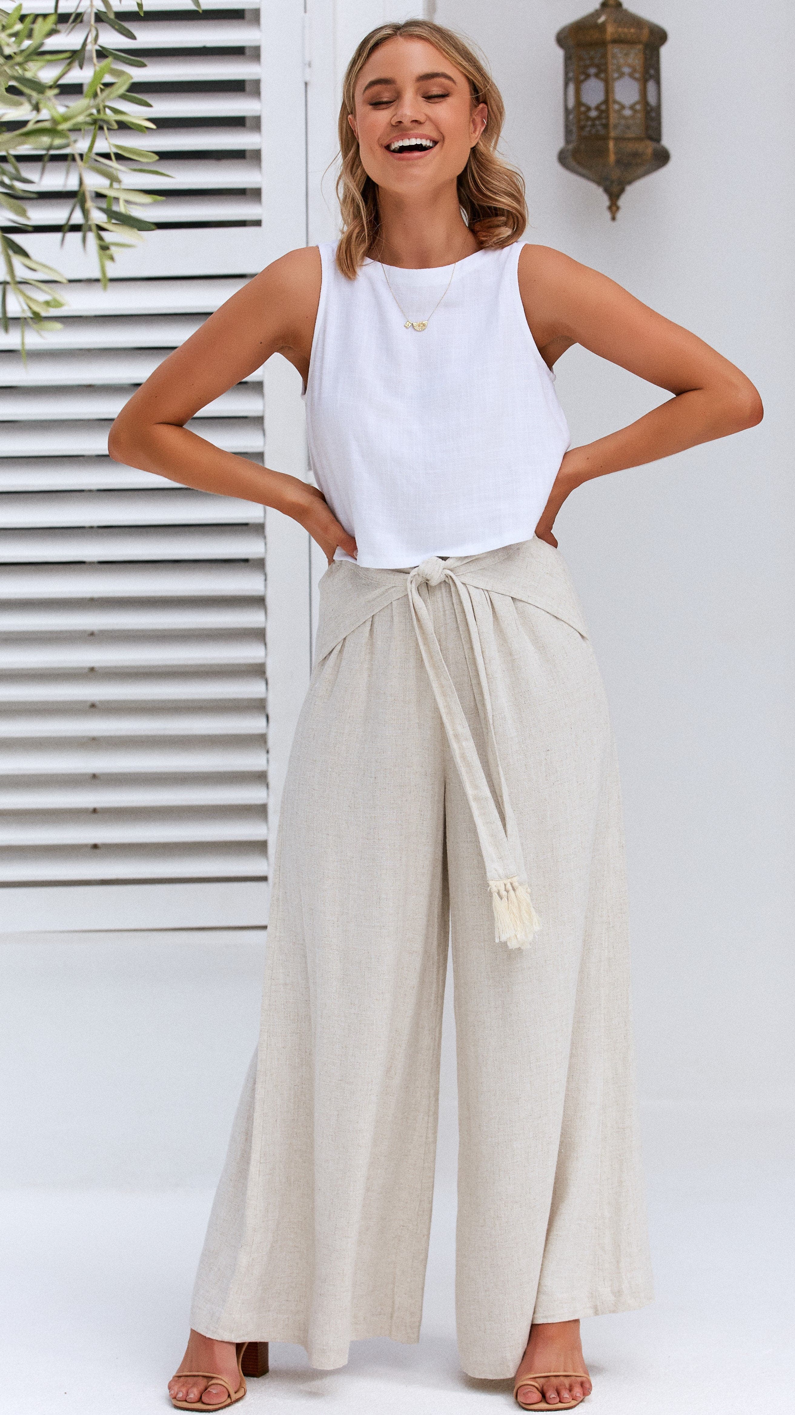 Persephone Crop Top White