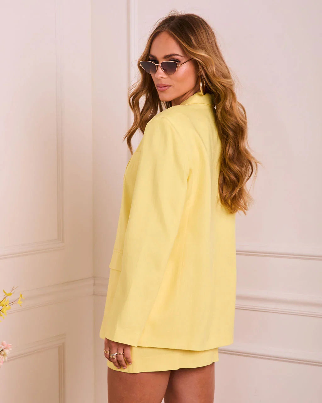 Mellora Oversized Linen Blazer