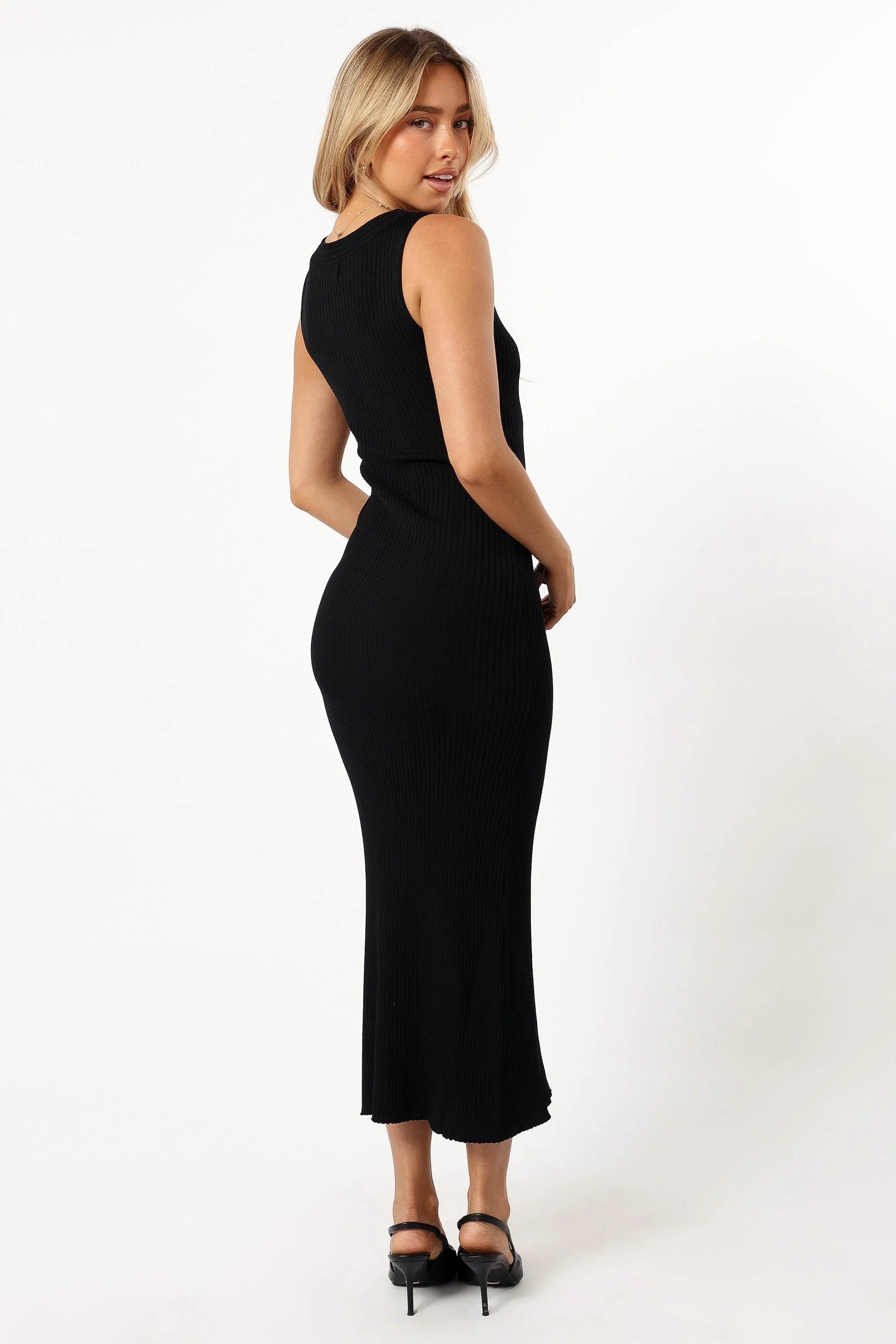 Easton Maxi Knit Dress Black