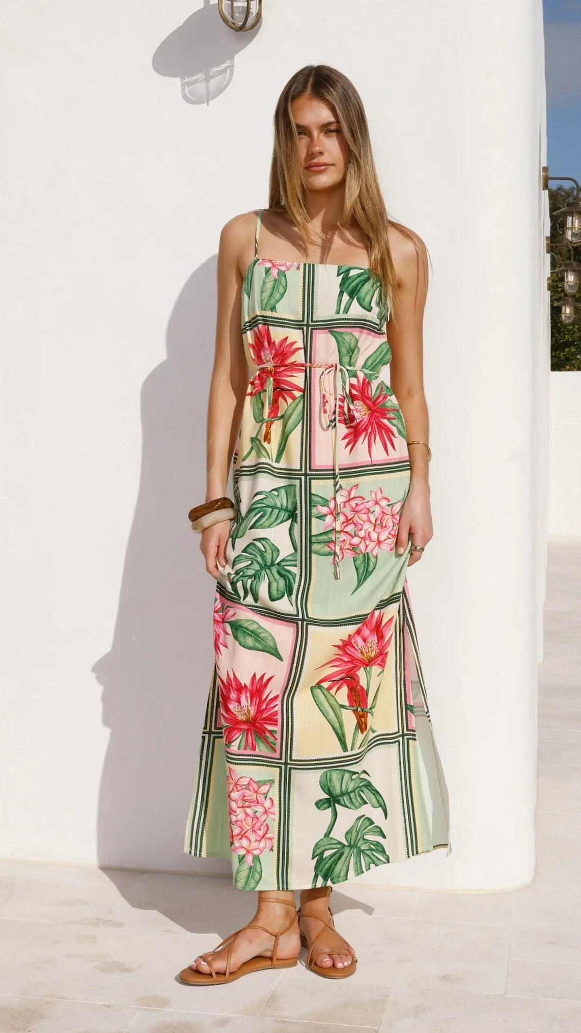 Elora Maxi Dress Tropical Bloom