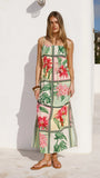 Elora Maxi Dress Tropical Bloom