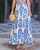 Coastal Reverie Tropical Maxi Skirt