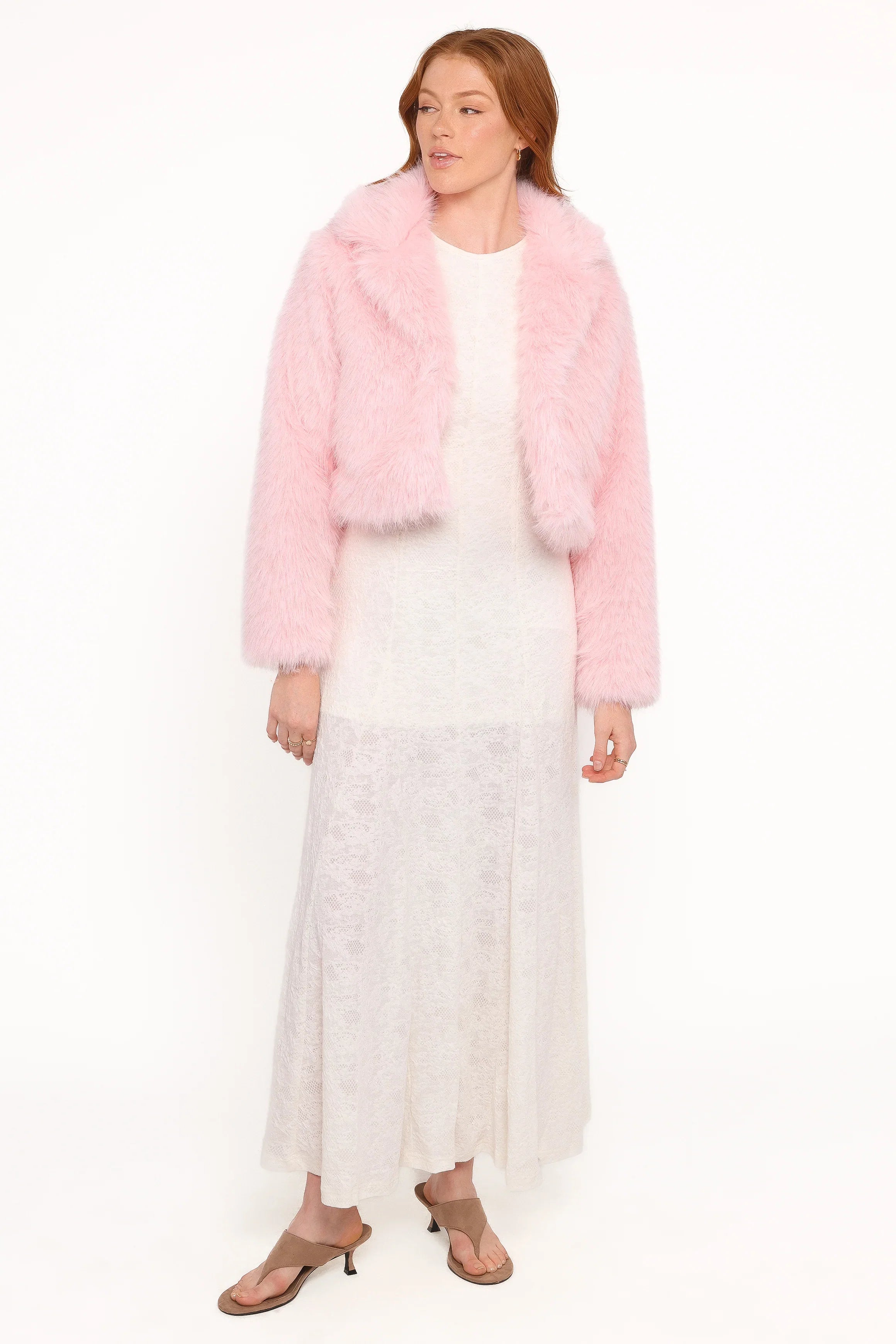Bobbi Faux Fur Jacket Pink