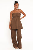 Ember Cotton Pants Brown