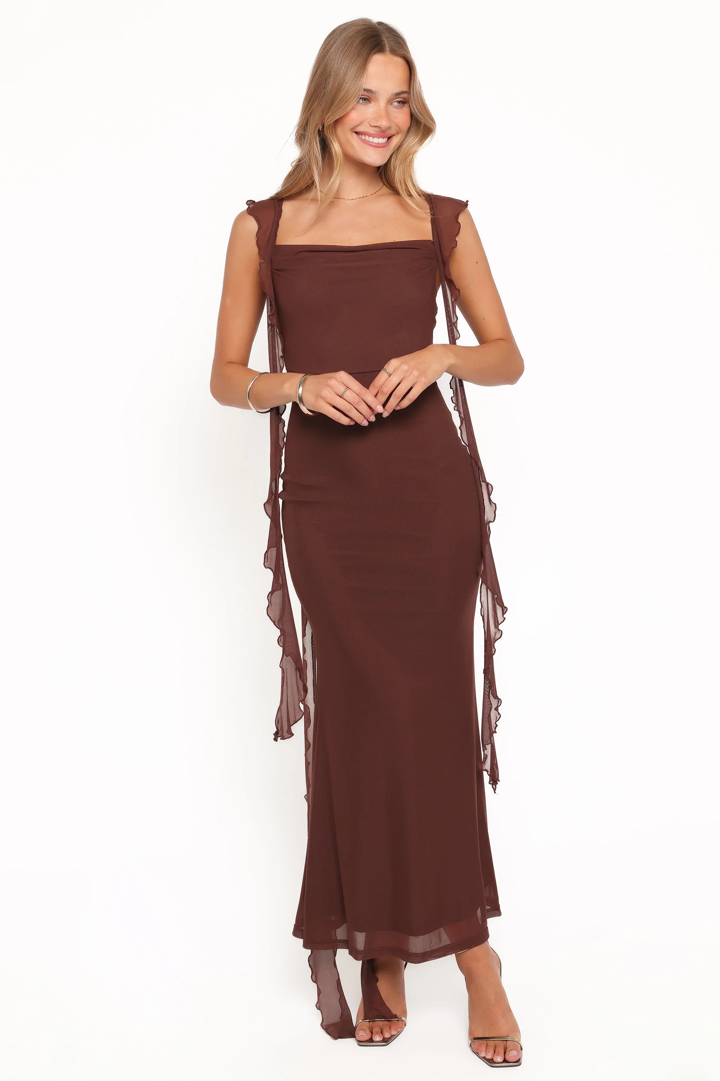 Chiara Maxi Dress Brown