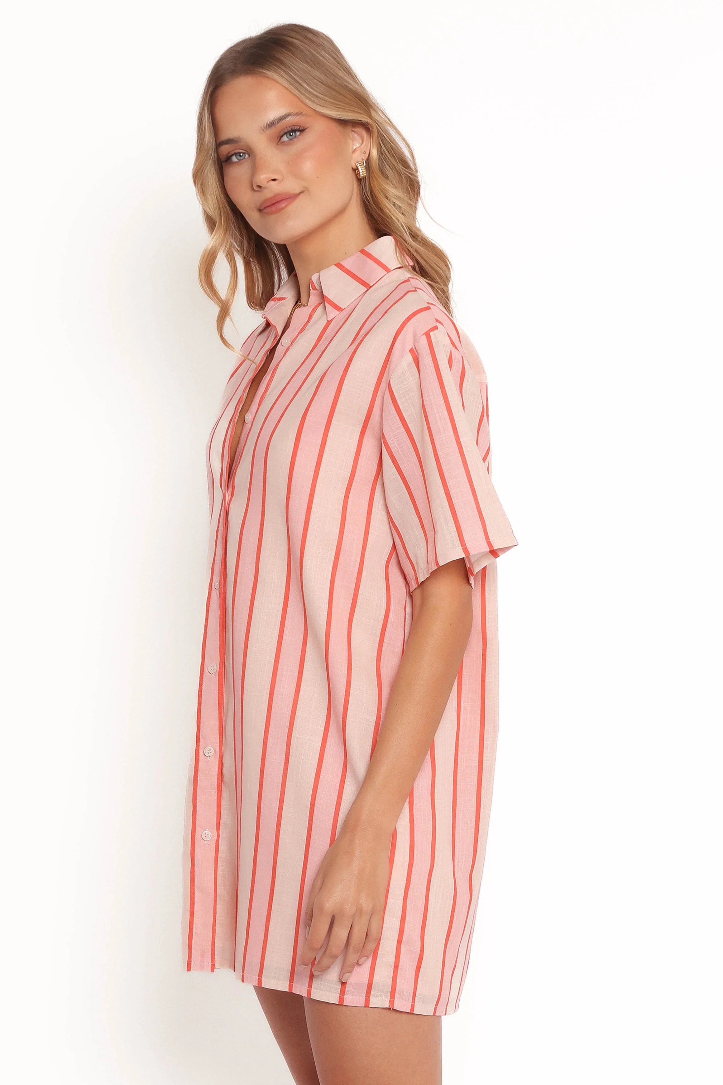 Norah Mini Dress Pink Stripe