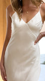 Harper Thin Strap Maxi Dress Ivory