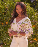Whispering Blossoms Floral Knit Cardigan