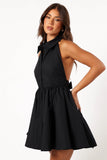 Cheyenne Halterneck Mini Dress Black
